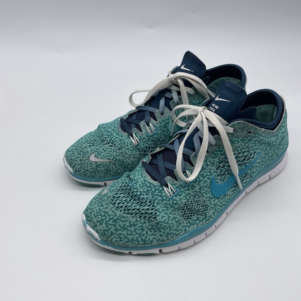 Women's Nike Free 5.0 TR Fit4 Turquoise Blue Cactus Training Sneakers Shoes Sz 9